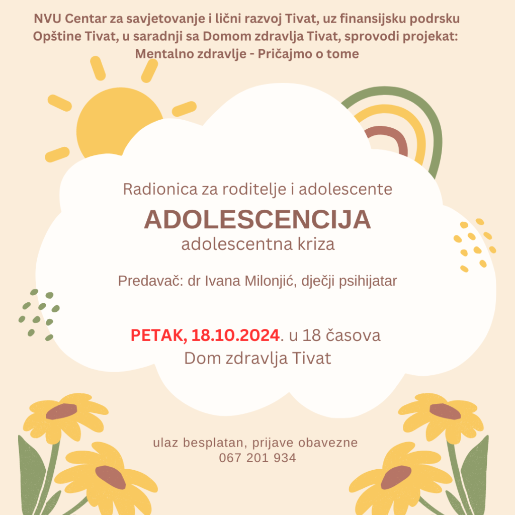 Radionica za roditelje i adolescente